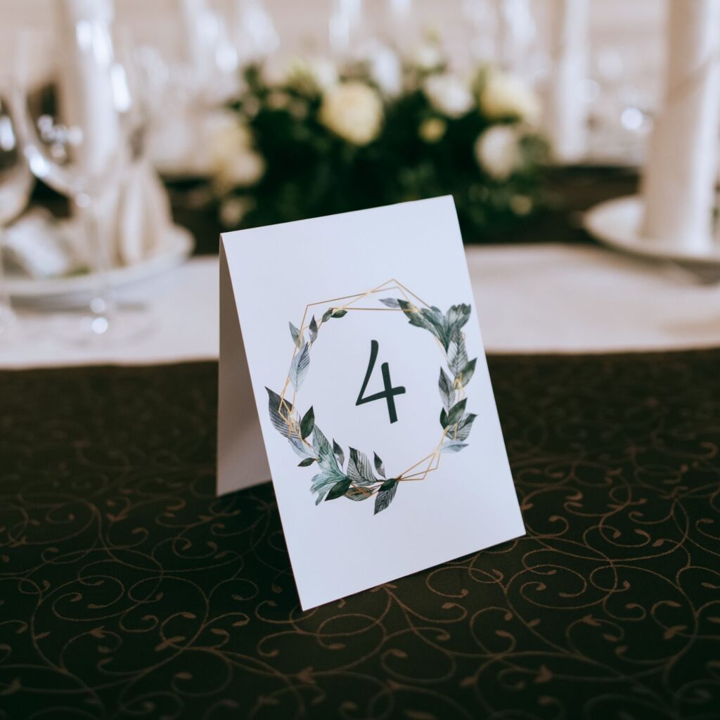 Table Numbers