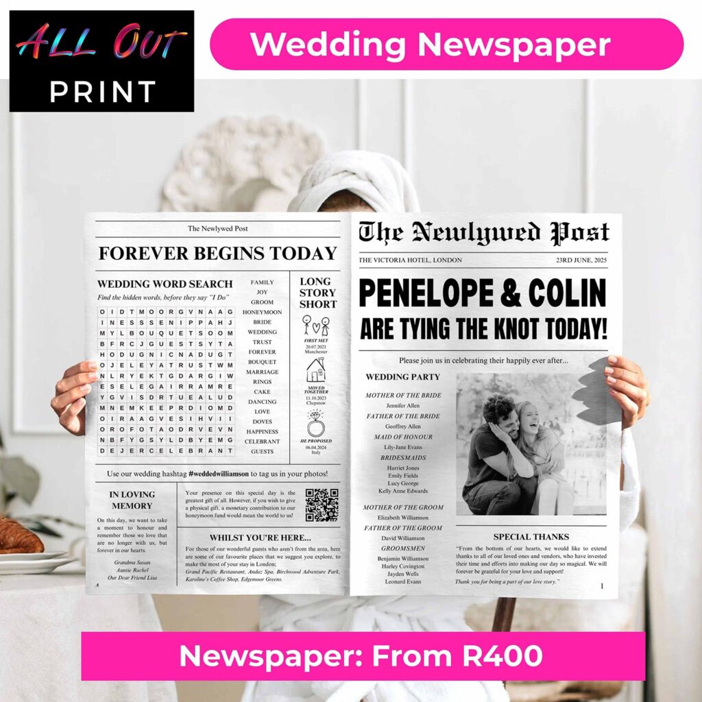Wedding Newspaper
